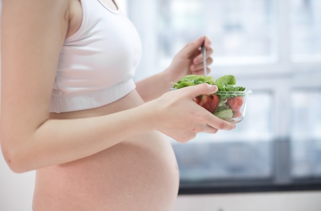 Foto de alimentación en embarazadas