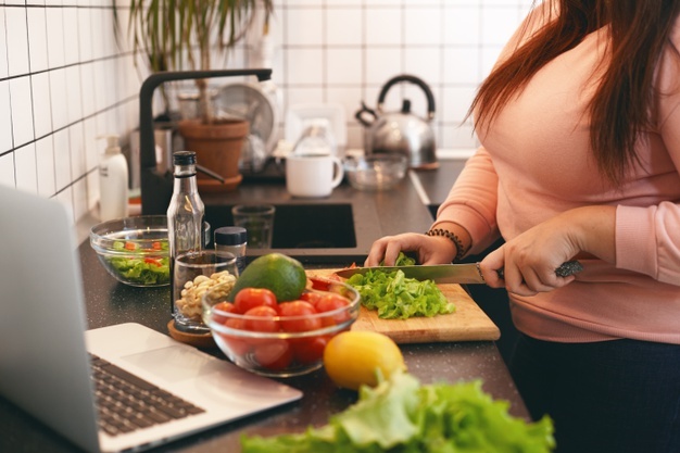 Foto de alimentación para el descenso de peso