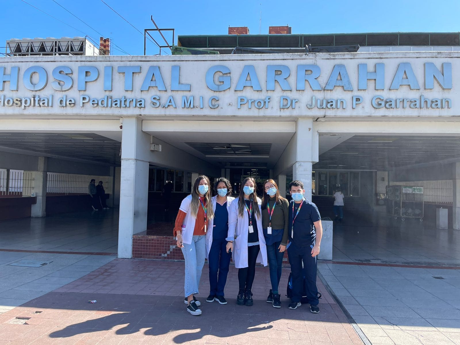 Foto de la pasantia realizada en el Hospital Garrahan