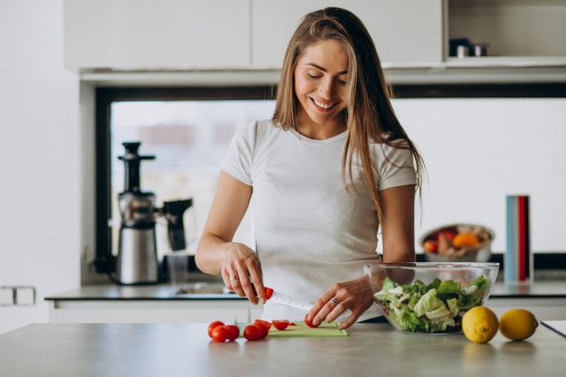 Foto de alimentación vegetariana/vegana